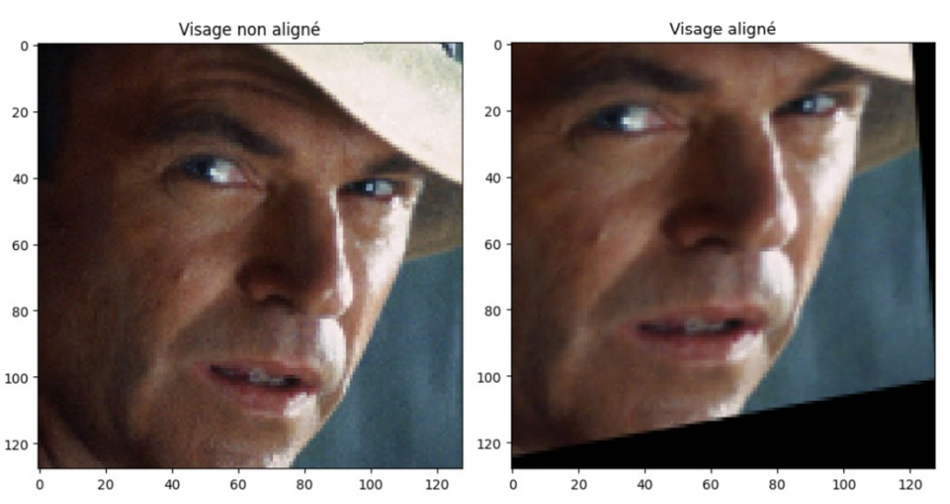 Alignment via facial landmarks